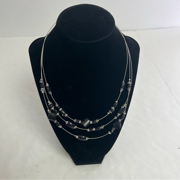 Unbranded Costume Jewelry Beaded Necklaces Lot/4 Tiered Multi Colors Appr. 18” - Picture 10 of 16